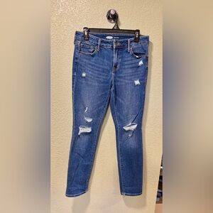 Old Navy Women's Distressed Straight Jeans Size 6